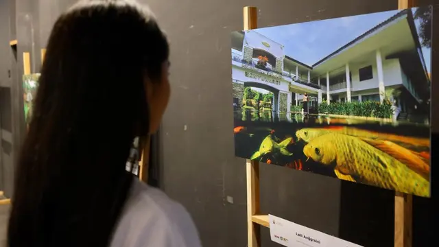 Foto Kantor Bupati Banyuwangi dipamerkan di Gedung Juang 45 Banyuwangi. (Istimewa)