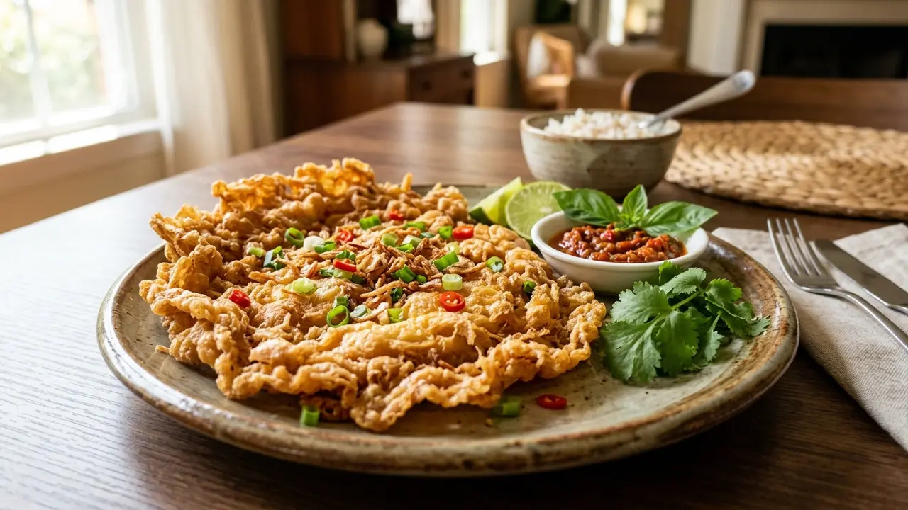 resep telur dadar kribo (AI Generated)