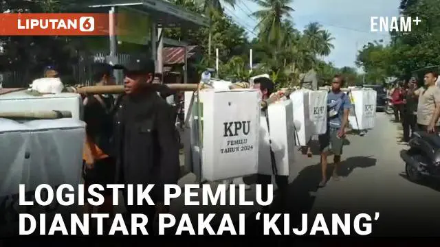 Komisi Pemilihan Umum Daerah Kabupaten Bone Bolango Gorontalo menggunakan jasa tenaga Kijang untuk mendistribusikan kotak beserta surat suara di daerah pelosok.