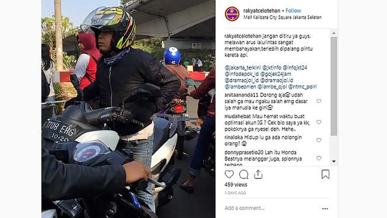 Ditegur Lawan Arah Malah Balik Marah
