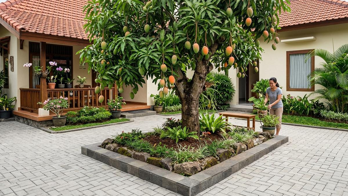 7 Pohon Buah yang Akarnya Tidak Merusak Paving Halaman Rumah, Cocok untuk Lahan Sempit
