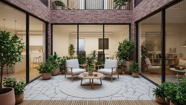 Model Inner Courtyard yang Kecil Tapi Bikin Rumah Terasa Luas