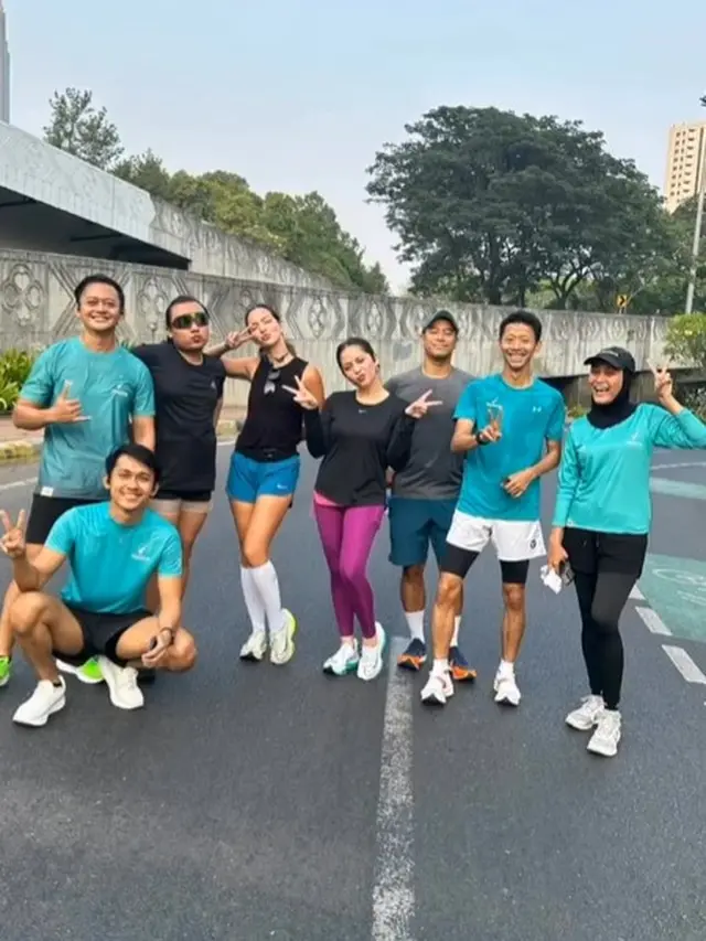 Nagita Slavina berolahraga lari (Instagram/nagitaslavinafans_real)