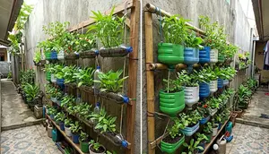 8 Cara Membuat Kebun Vertikal dari Galon Bekas dan Botol Plastik di Lahan Sempit