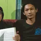 Saka Tatal didampingi kuasa hukumnya TItin Prialianti. (Ist)