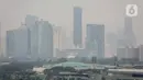 Pemprov DKI Jakarta pun mengakui kebijakan WFH bagi 50% Aparatur Sipil Negara belum efektif mengurangi polusi udara. (Liputan6.com/Faizal Fanani)