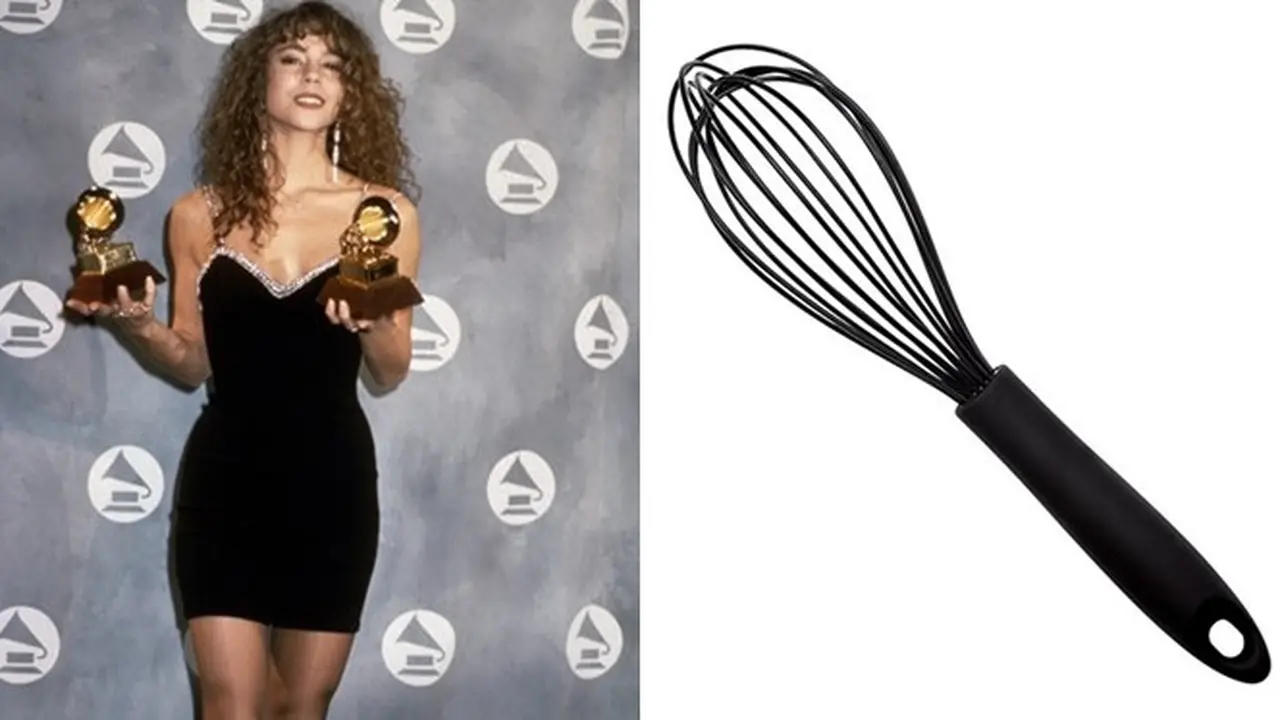 Gaun Mariah Carey (sumber: Twitter/breakdownzach)