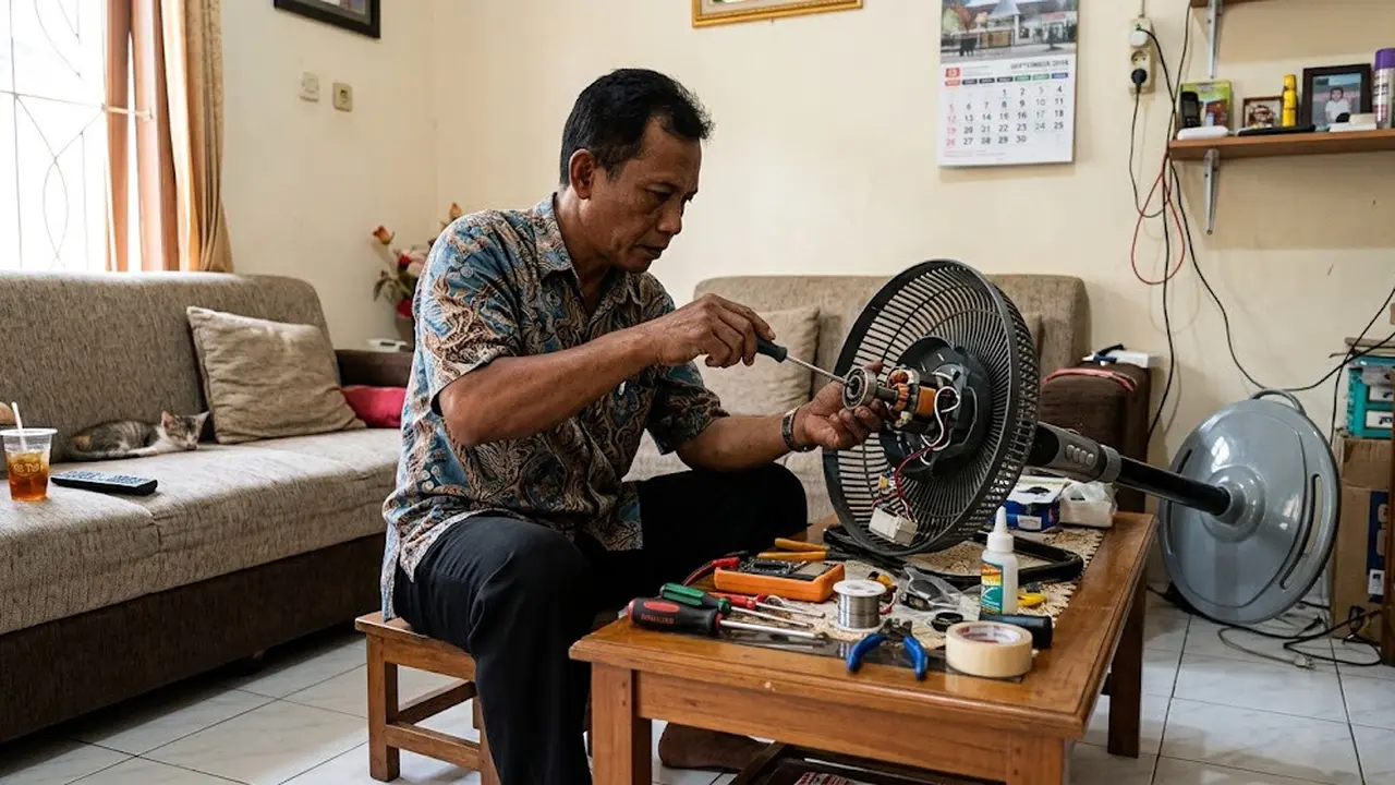 Cara Memperbaiki Kipas Angin Tidak Berputar dan Berdengung, Diagnosis hingga Ganti Kapasitor