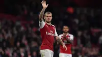 Bos West Ham United, David Moyes dikabarkan tertarik mendatangkan gelandang Arsenal, Jack Wilshere pada bursa transfer 2018. Jack dibutuhkan untuk mendongkrak performa West Ham . (AFP/Ben Stansall)