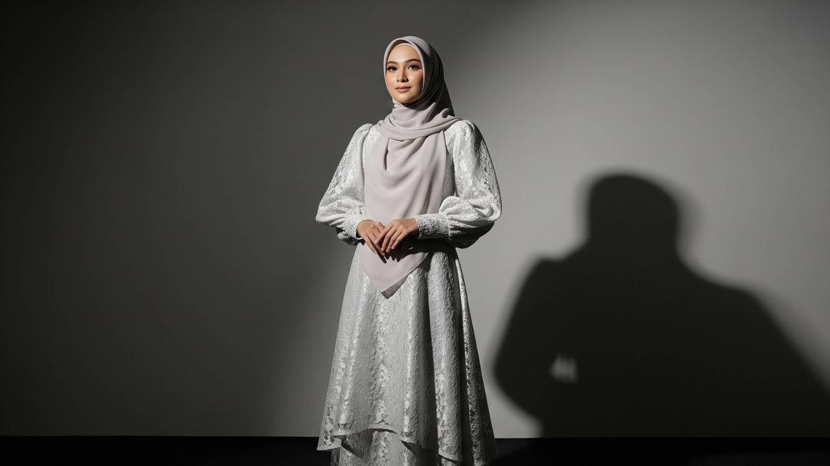 10 Model Gamis Satin Layer Brokat untuk Lebaran 2026, Pilihan Elegan &amp; Modern