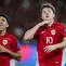 Pemain Timnas Indonesia, Ole Romeny dan Marselino Ferdinan melakukan selebrasi setelah mencetak gol ke gawang Bahrain pada laga kedelapan putaran ketiga Grup C kualifikasi Piala Dunia 2026 di Stadion Utama Gelora Bung Karno, Jakarta, Selasa (25/3/2025) malam WIB. (Bola.com/Bagaskara Lazuardi)
