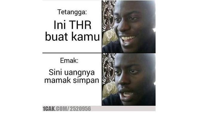 Meme lebaran (Sumber: Instagram/1cak)