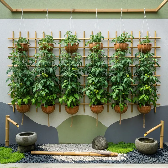 Ide Desain Kebun Tomat Gantung Ala Jepang