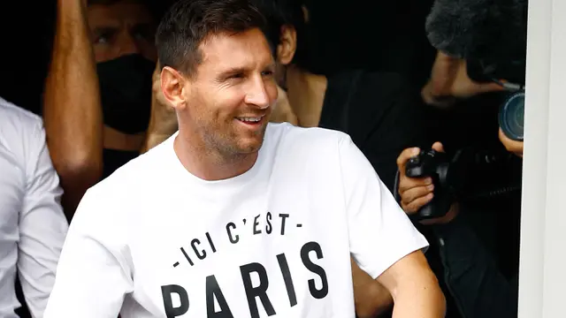 Lionel Messi Tiba di Paris