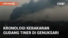 Gudang tiner di Pangkalan Truk Genuksari, Semarang terbakar pada Kamis (14/11/2024). Asap hitam tebal terlihat dari Jalur Pantura Genuk Semarang