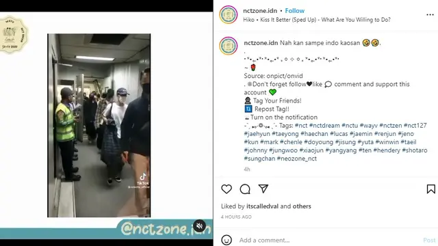 NCT 127 tiba di Indonesia  (Foto: tangkapan layar Instagram nctzone.idn)