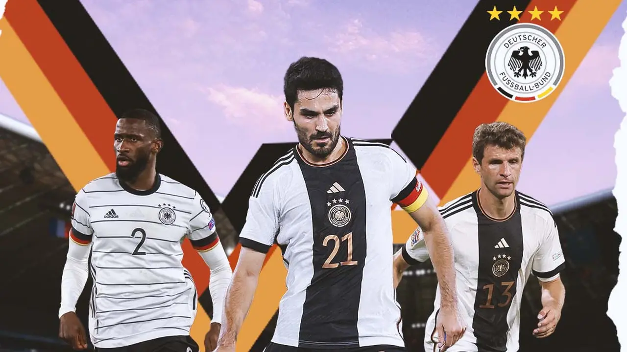 Ilustrasi - Antonio Rudiger, Ilkay Gundogan, Thomas Muller