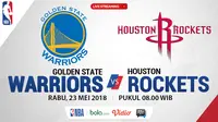 Jadwal NBA, Golden State Warrior Vs Houston Rockets. (Bola.com/Dody Iryawan)