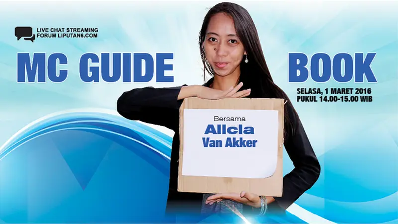 Yuk, ikuti Live Chat Streaming bersama Alicia Van Akker tentang seputar profesi Master of Ceremony