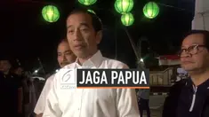 Presiden Jokowi menegaskan pemerintah akan menindak pelaku tindakan anarkis dan rasialis. Jokowi juga mengajak semua pihak untuk menjaga kedamaian di tanah Papua.