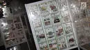 Ratusan koleksi perangko pada pameran filateli di Kompleks Parlemen, Senayan, Jakarta, Selasa (26/3). Bertajuk 'Politik Dalam Perangko #2', pameran filateli diselenggarakan untuk menyambut Pemilu Serentak 2019, 17 April mendatang. (Liputan6.com/Helmi Fithriansyah)