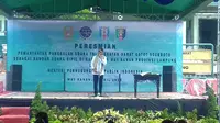 Peresmian pemanfaatan Pangkalan Udara TNI AD Gatot Soebroto Lampung sebagai Bandara UDara Sipil oleh Menteri Perhubungan Budi Karya Sumadi, Sabtu (6/4/2019).
