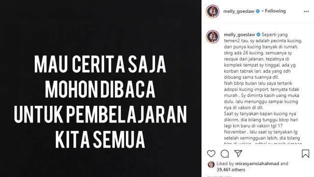 Melly Goeslaw (Foto: Instagram/@melly_goeslaw)