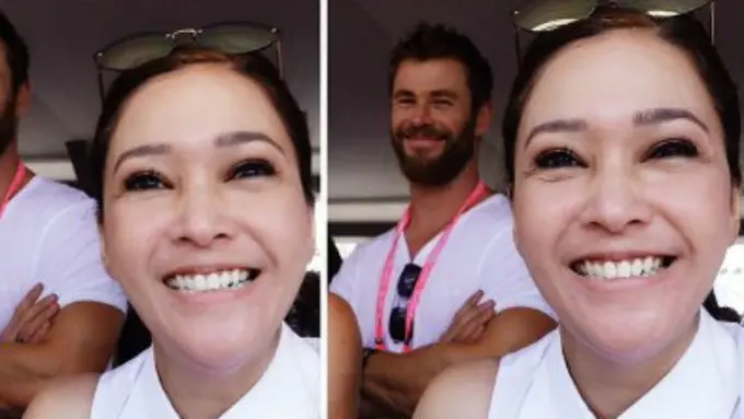 Maia dan Chris Hemsworth/Instagram.