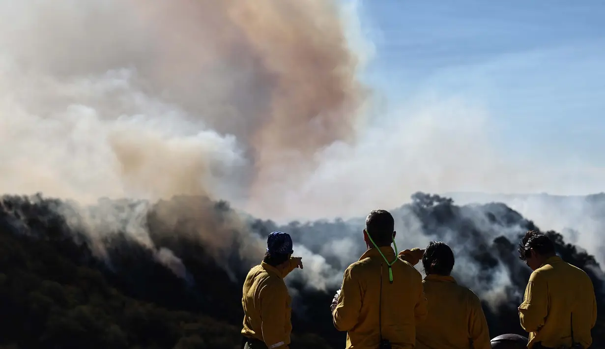 Layanan Cuaca Nasional setempat telah mengeluarkan peringatan terkait cuaca ekstrem yang sangat kritis di wilayah tersebut hingga Rabu (11/12/2024). (Mario Tama/Getty Images North America/Getty Images via AFP)