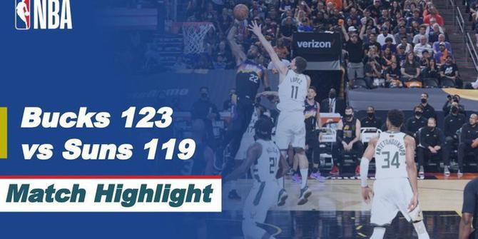 VIDEO: Semakin Seru Final NBA 2021, Milwaukee Bucks Unggul 3-2 atas Phoenix Suns Setelah Menang di Game 5