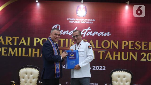 KPU Terima Pendaftaran Partai Politik Pemilu 2024