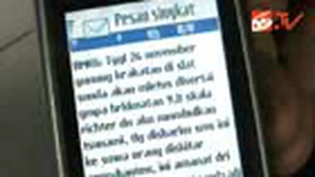 SMS Tsunami Resahkan Warga di Anyer