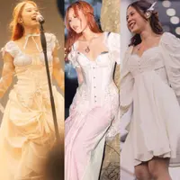 Lihat di sini beberapa dress vintage berwarna putih pilihan Nadin Amizah untuk manggung.