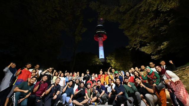 6 Potret Burj Khalifa dan Namsan Tower Seoul Berubah Merah Putih, Curi Perhatian