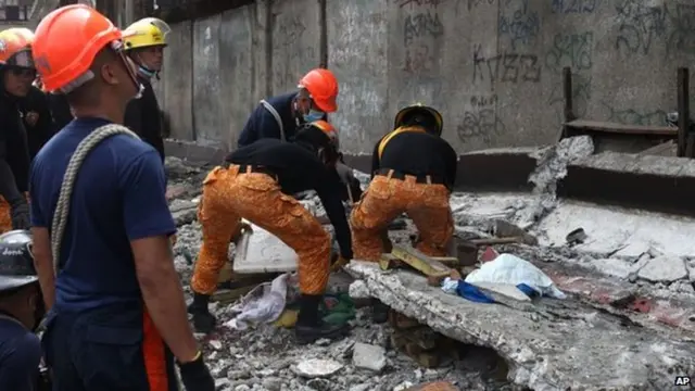 potret gempa filipina