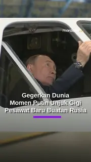 Presiden Putin Unjuk Gigi Gegerkan Dunia, Gagah Duduk di Kokpit Pesawat Baru Milik Rusia