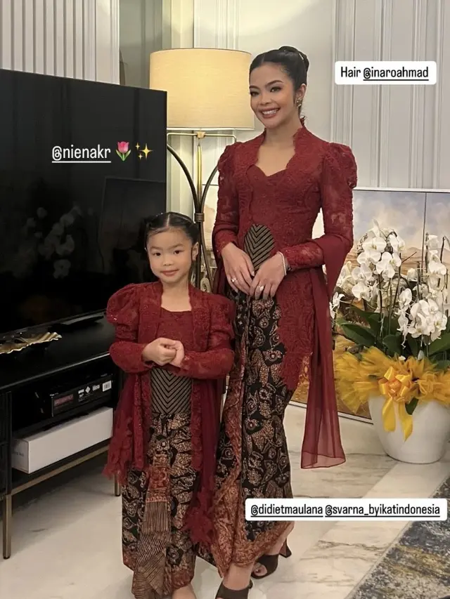 Istri Menteri Baru Kabinet Prabowo saat Pelantikan Suami.