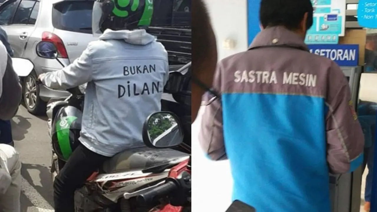6 Tulisan di Belakang Jaket Ini Nyeleneh Pol, Bikin Ngakak