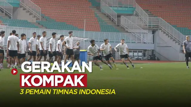 Berita video momen gerakan yang kompak dari tiga pemain Timnas Indonesia, yaitu Marc Klok, Egy Maulan Vikri, dan Yakob Sayuri saat latihan, Senin (26/9/2022).