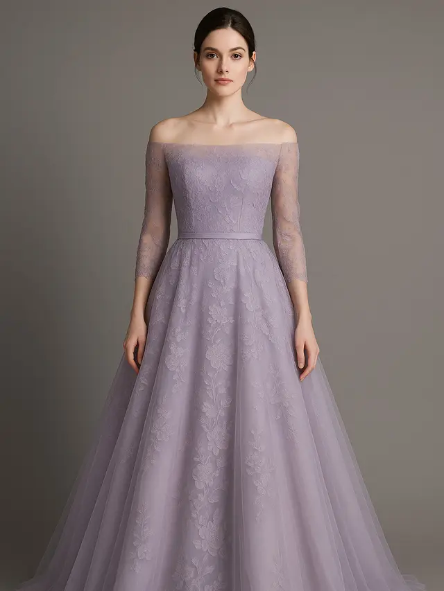 7 Model Dress Brokat Modern Panjang 2025 yang Mewah dan Elegan, Tampil Menawan di Setiap Acara