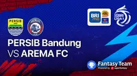 BRI Liga 1 2021 : Persib Bandung vs Arema FC. Sumber foto : Vidio.com.