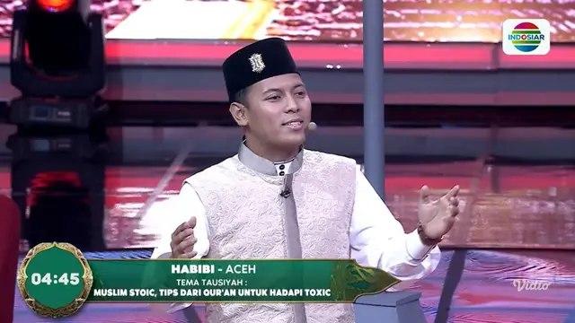 Habibi (Aceh) Sukses Meraih Poin Tertinggi dengan Tema Tausiyah 'Muslim Stoic, Tips dari Al-Qur’an untuk Hadapi Toxic'