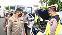 Kapolrestabes Surabaya Kombes Pol Akhmad Yusep Gunawan kesiapan jajarannya menghadapii Natal dan Tahun Baru. (Dian Kurniawan/Liputan6.com)