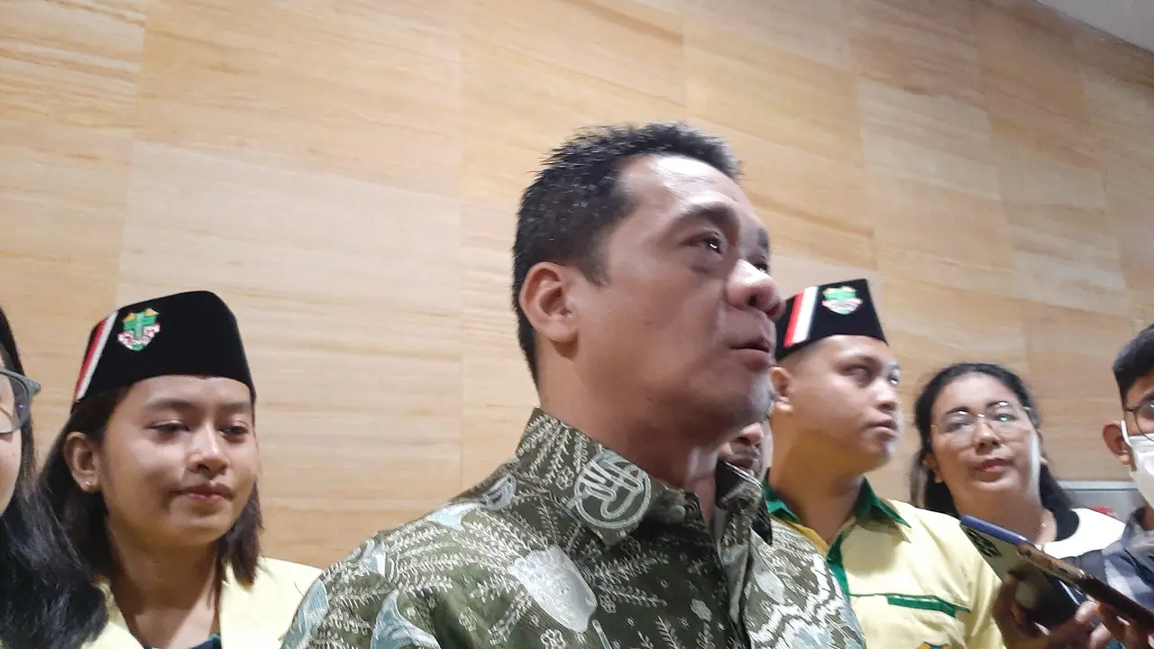 Wagub DKI Jakarta Riza Partia, menghadiri Seminar Umum dan Rapat Kerja Daerah Pemuda Katolik Komisariat Daerah DKI Jakarta di Perpustakaan Nasional.