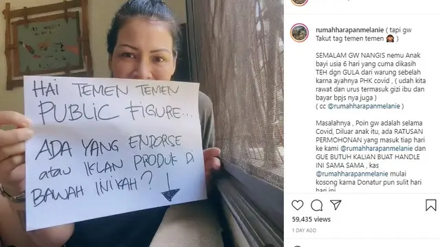 Unggahan Melanie Subono