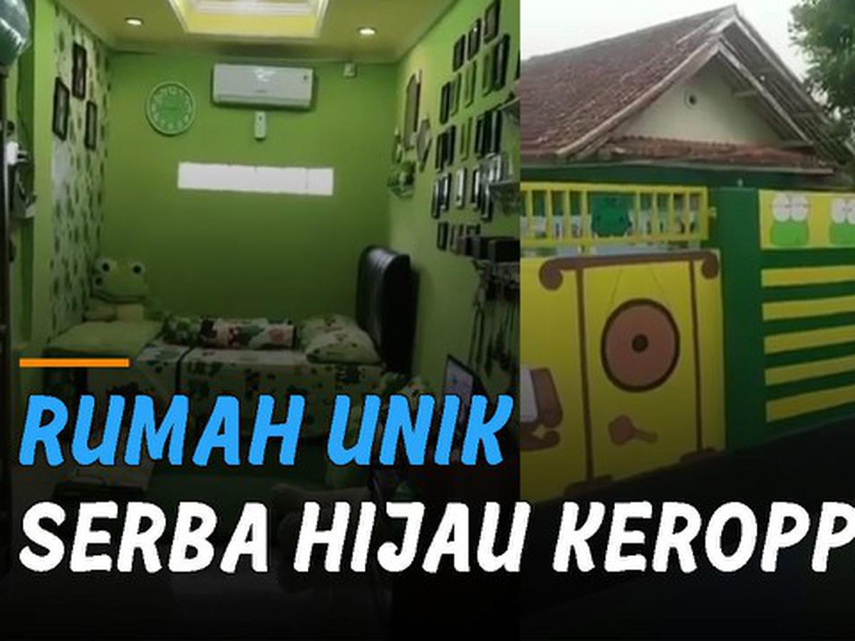 VIDEO Viral Rumah Unik Serba Hijau Keroppi