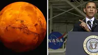 Presiden Barack Obama menggagas mimpi mengirimkan manusia ke Mars (Reuters)