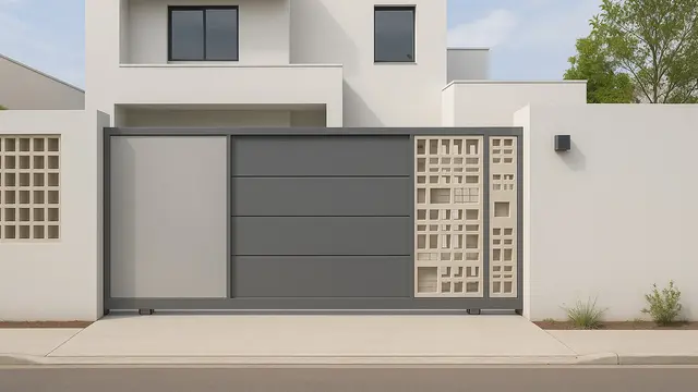 10 Model Pagar Tembok Rumah Minimalis Murah dan Estetik di 2025/ Ilustrasi AI