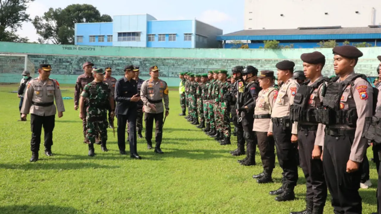 Ribuan Personel Pengamanan Pemilu 2024 Mulai Digeser ke TPS di Kota Malang