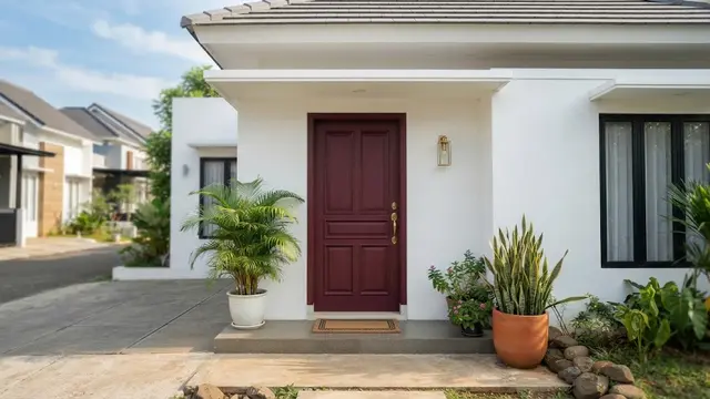 Pilihan Warna Pintu untuk Rumah dengan Dinding Putih